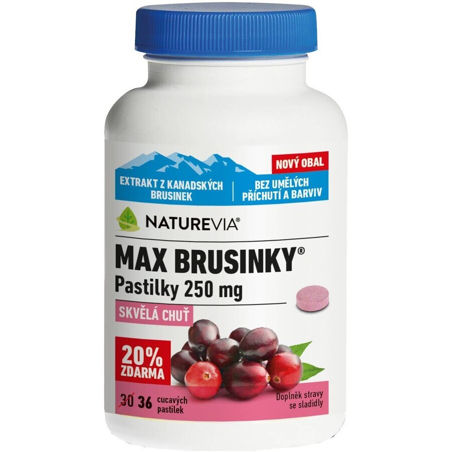 NatureVia Max Cranberry 250 mg 36 pilules