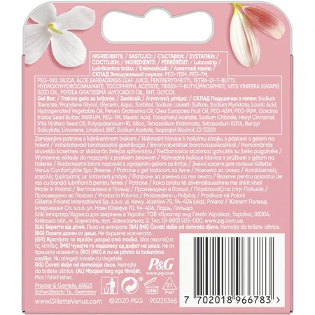 Cabezales de recambio Gillette Venus Venus Spa Breeze 4 piezas