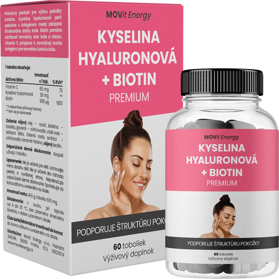 Movit Energy Acid hialuronic + Biotin PREMIUM 60 capsule