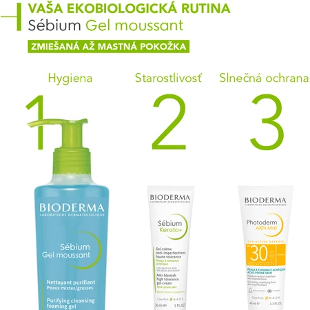 Bioderma Sébium Schuimende reinigingsgel voor gemengde en vette huid 200 ml