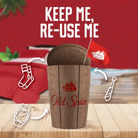 Old Spice en un barril de madera - desodorante sólido + gel de ducha + aftershave