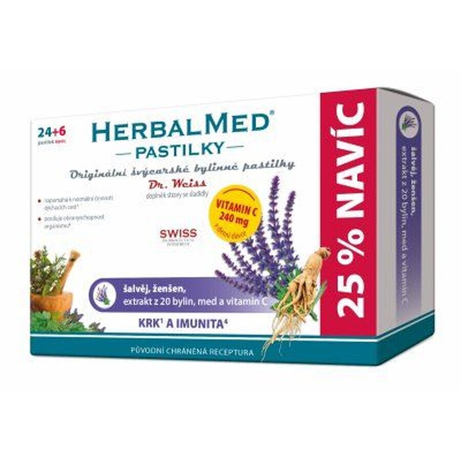 HerbalMed pastiglie per il raffreddore 30 pastiglie
