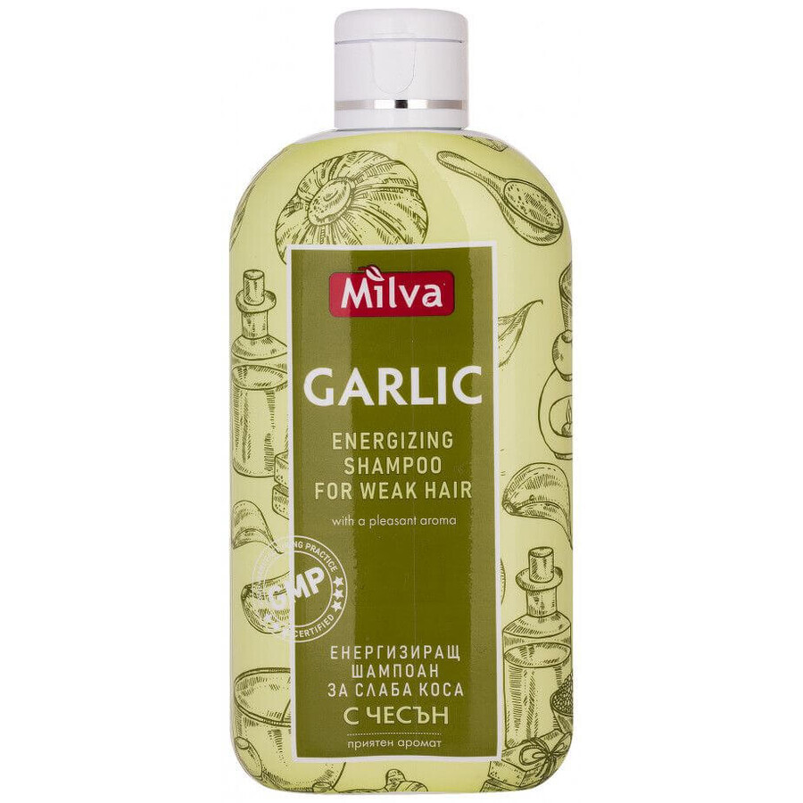 Milva Energizing garlic shampoo for weak hair 200 ml