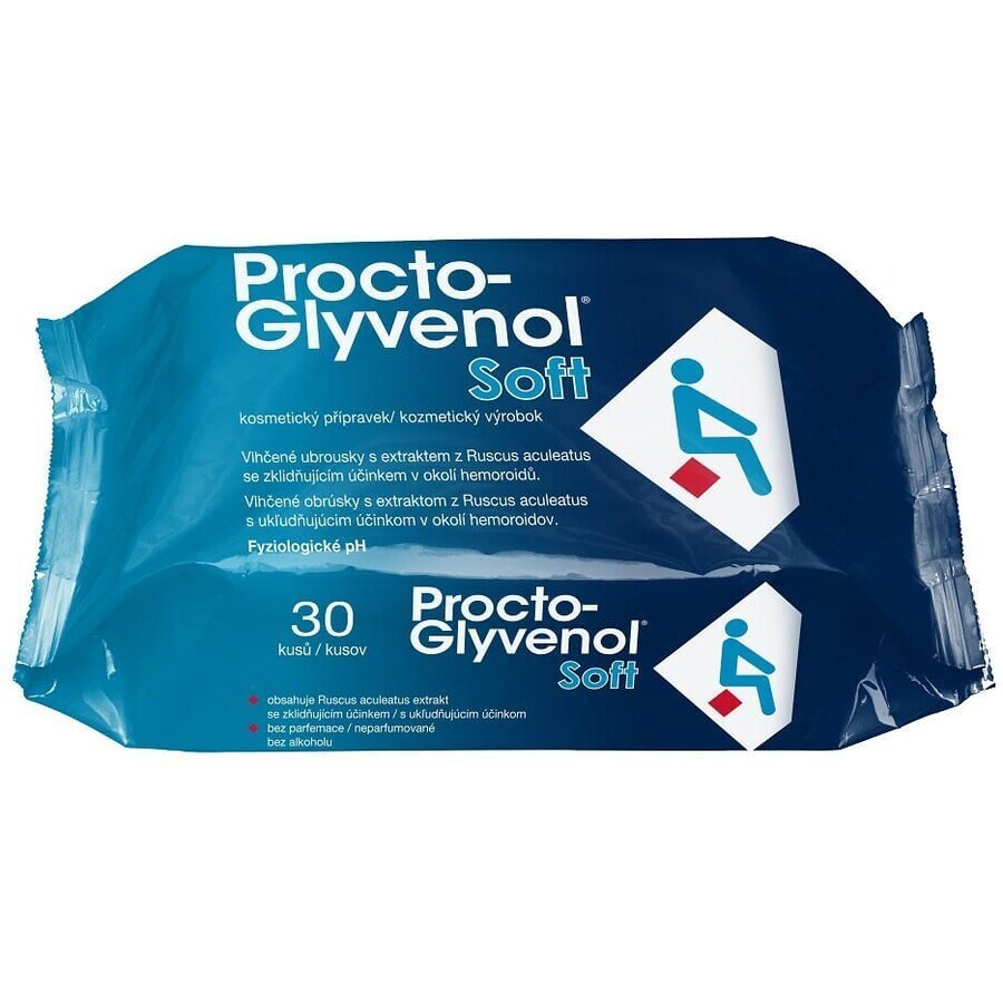 Glyvenol Procto - Salviette umidificate morbide 30 pz.