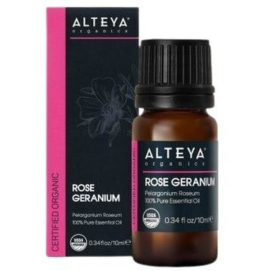 Aceite de Geranio Rosa Alteya 100% orgánico 10 ml