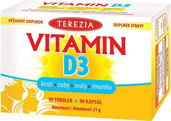 Terezia Vitamin D3 1000 IU 90 capsules