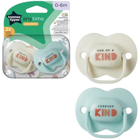 Tommee Tippee CTN Tétine en silicone Any Time 0-6m 2 pcs