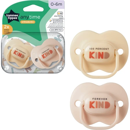 Tommee Tippee CTN Tétine en silicone Any Time 0-6m 2 pcs