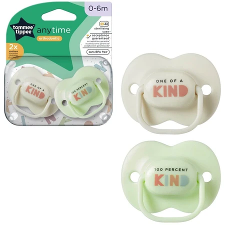Tommee Tippee CTN Tétine en silicone Any Time 0-6m 2 pcs