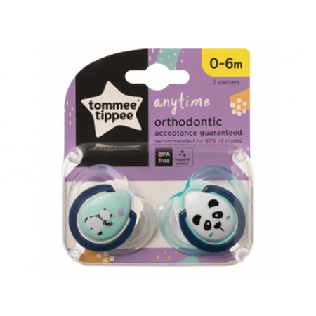 Tommee Tippee CTN Tétine en silicone Any Time 0-6m 2 pcs