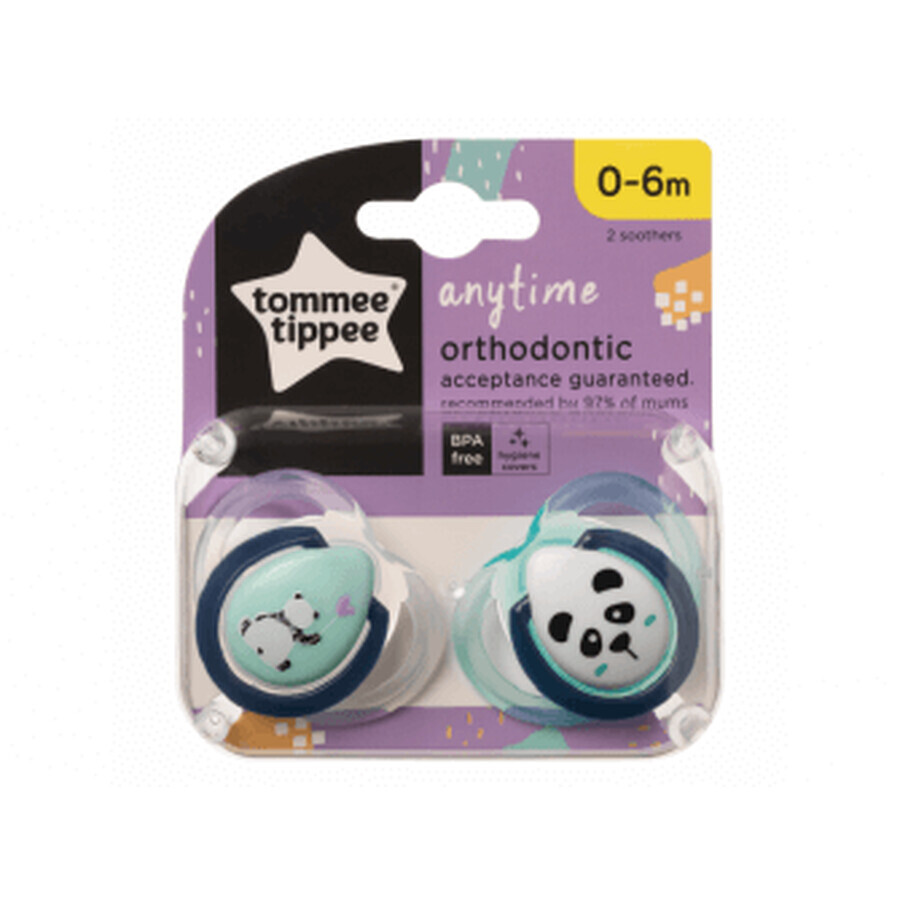 Tommee Tippee CTN Capezzolo in silicone Any Time 0-6m 2 pz. Tommee Tippee CTN Capezzolo in silicone Any Time 0-6m 2 pz.