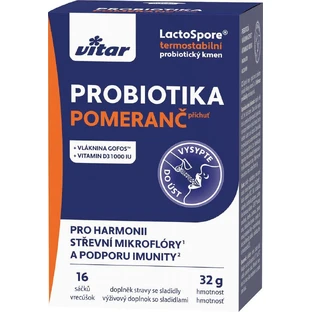 Vitar Probiotic + Ballaststoffe + Vit.C, D 16 Portionsbeutel