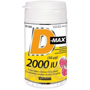 Vitabalans Oy Vitabalans D-max 2000 IU comprimés à croquer 90 pcs
