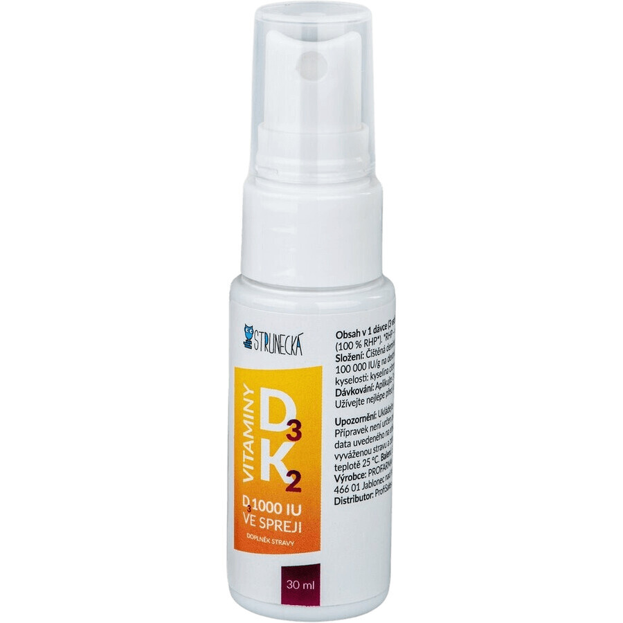 Strunecká Vitamina D3 1000 UI + K2 spray 30 ml