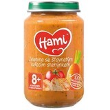 Hami Puré de verduras con muslo de pollo jugoso 200 g