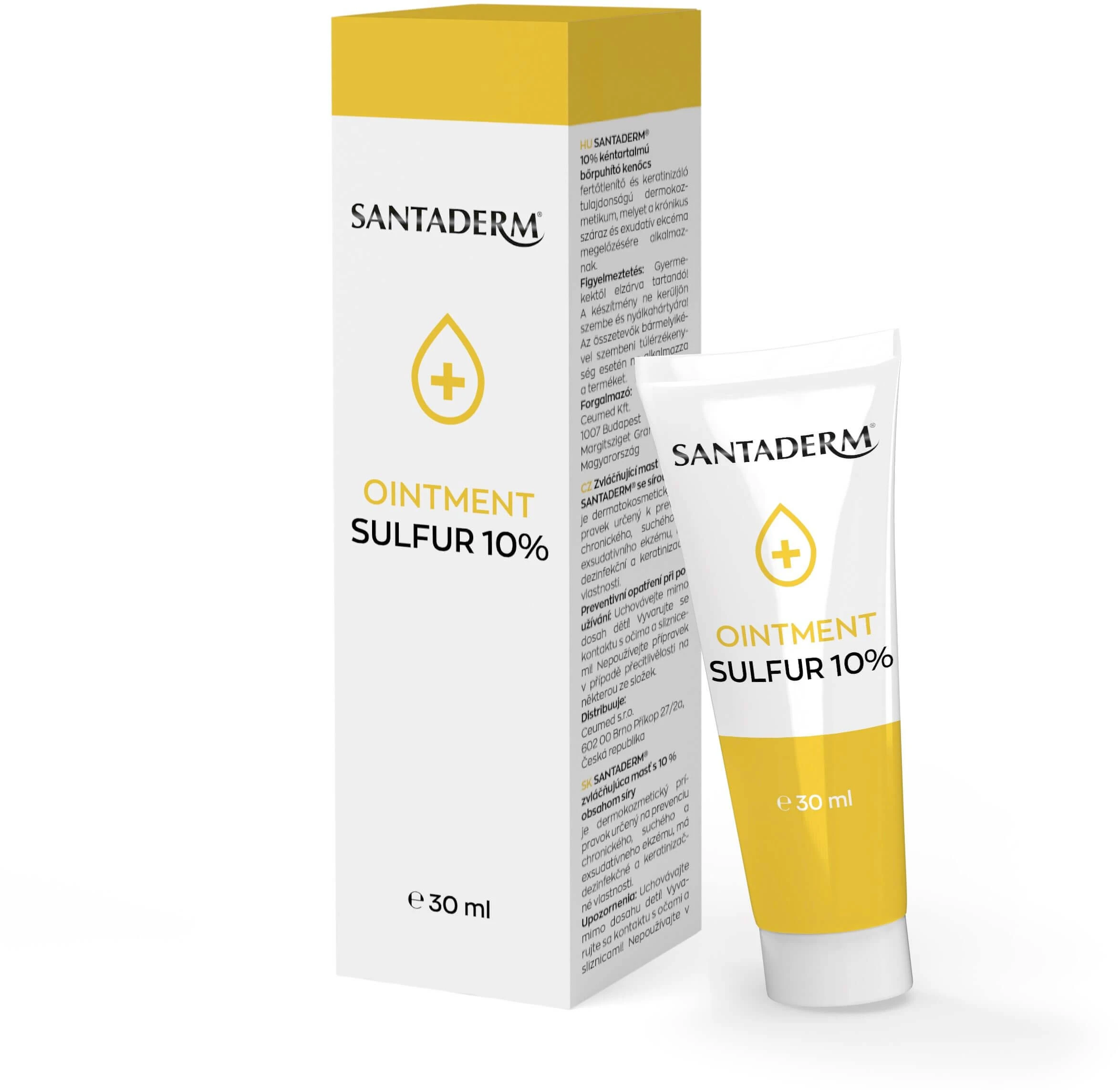 Santaderm Sulfur 10% Sulfur emollient ointment 30 ml