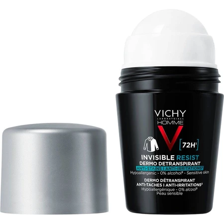 Vichy Homme Invisible Resist 72H anti-transpirant tegen vlekken en irritaties 50 ml