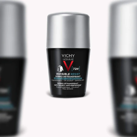 Vichy Homme Invisible Resist 72H anti-transpirant tegen vlekken en irritaties 50 ml