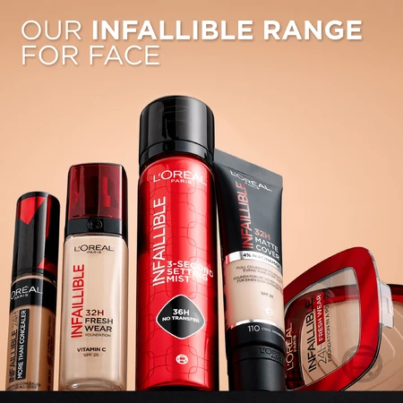 L'Oréal Paris Infalible 24H Fresh Wear 200-Maquillaje Arena Dorada 30 ml