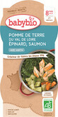Babybio menu potatoes and spinach with salmon and rice 2 x 200 g