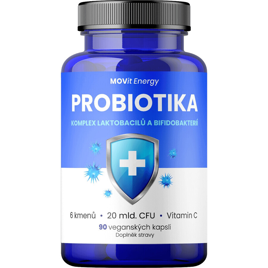 Movit Energy Complesso probiotico di Lactobacillus e Bifidobacterium 90 capsule