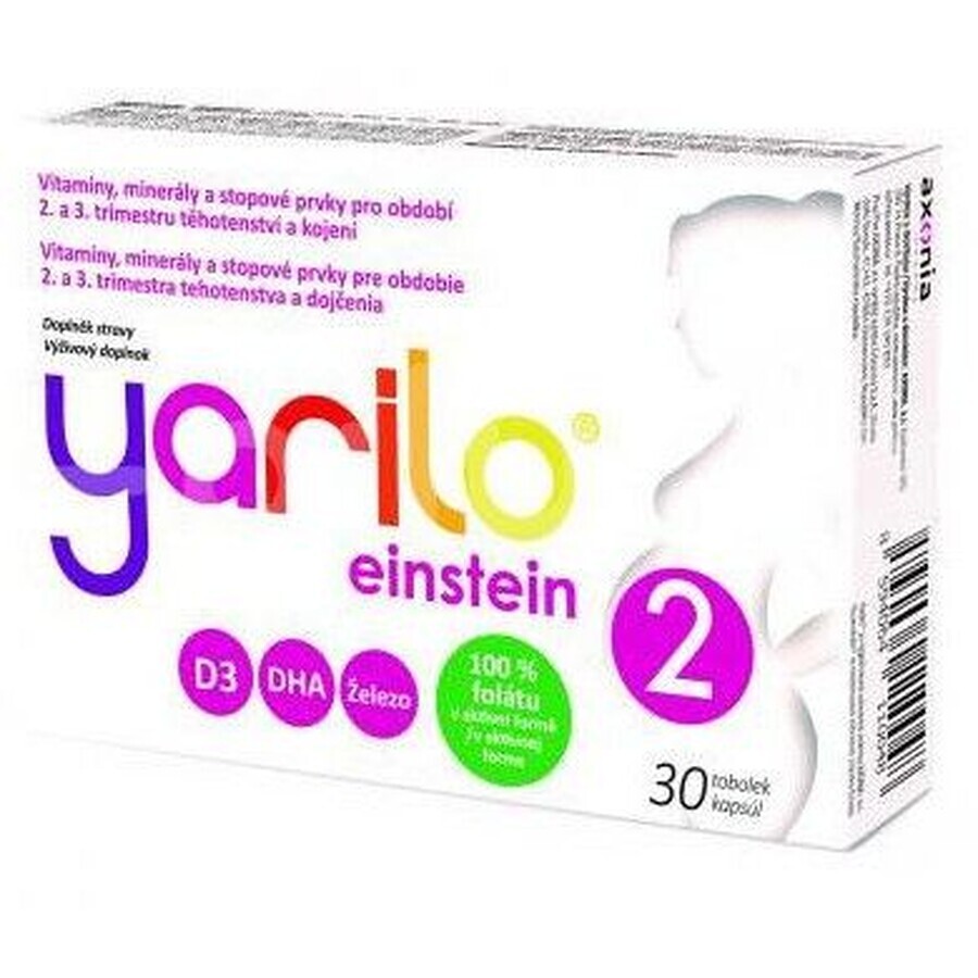 Yarilo Einstein 2 2º, 3º trimestre de embarazo y lactancia 30 cápsulas
