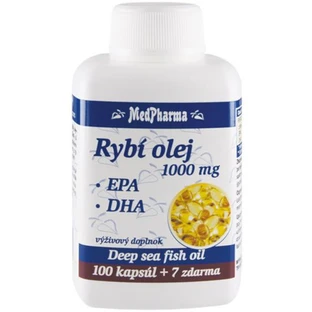 MedPharma Aceite de pescado 1000 mg - EPA + DHA 107 cápsulas