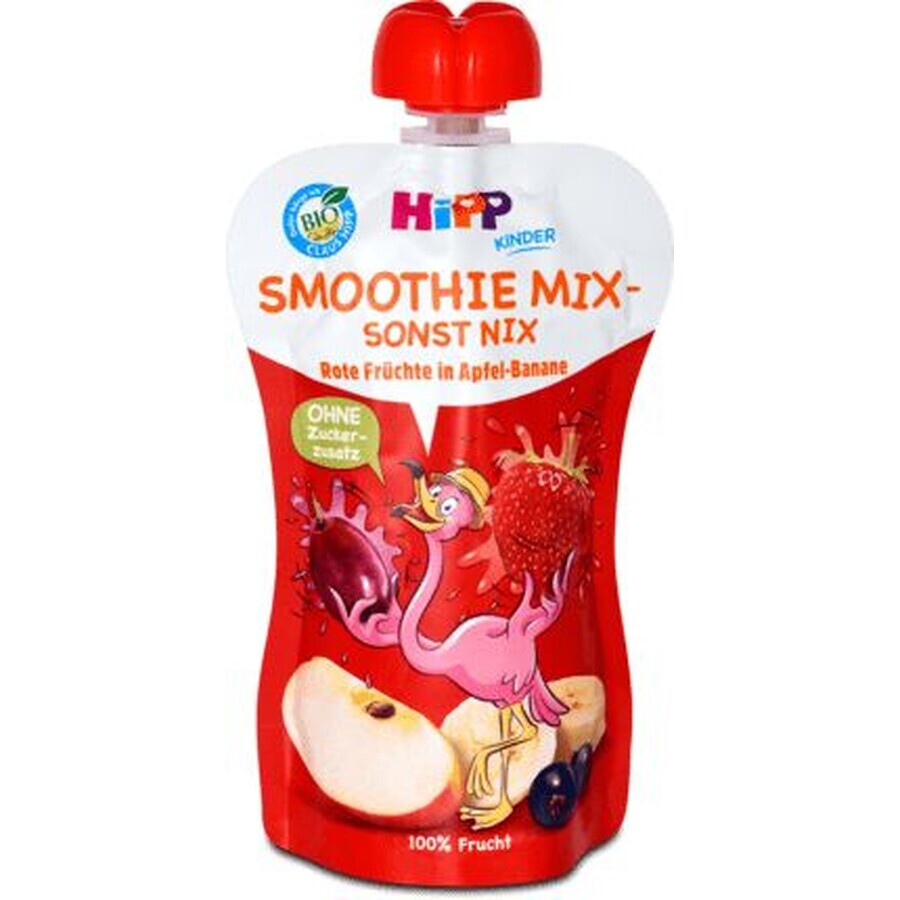 Winkel op HiPP Bio Appel, banaan en rode vruchten smoothie 120 ml HiPP Bio Appel, banaan en rode vruchten smoothie 120 ml