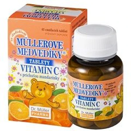 Dr.Müller Müller's Teddybären® Nuckeltabletten mit Mandarinengeschmack und Vitamin C 45 Stück