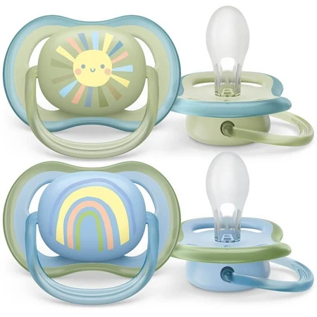 Philips Avent Ultra Luchtspeen Image 0-6m Baby (Rainbow) 2 stuks