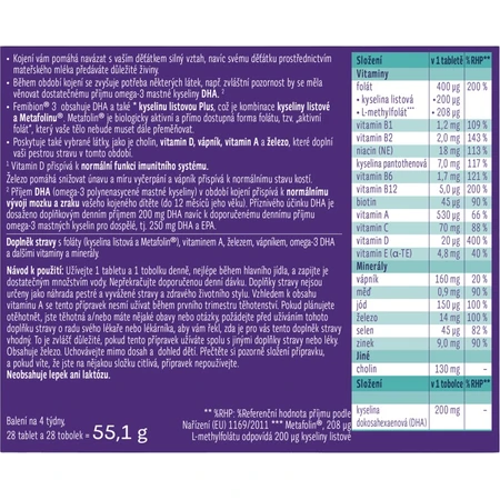 Femibion 3 Borstvoeding, 28 tabletten en 28 capsules