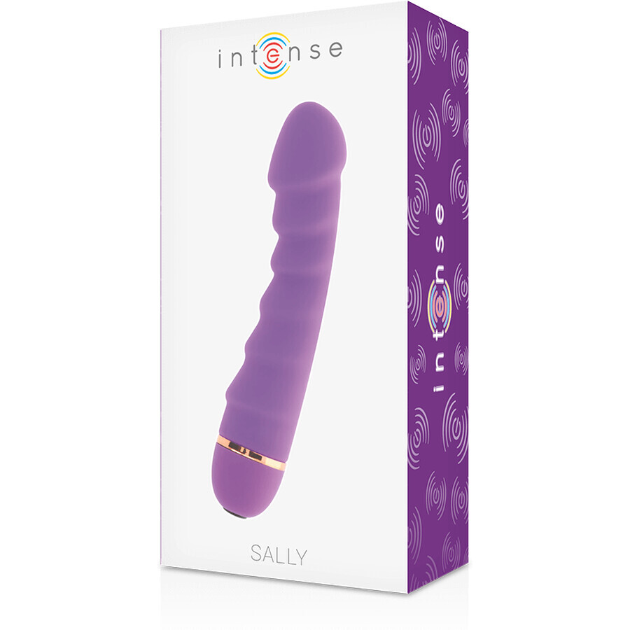 Vibratore intenso Sally - 20 velocità in silicone viola