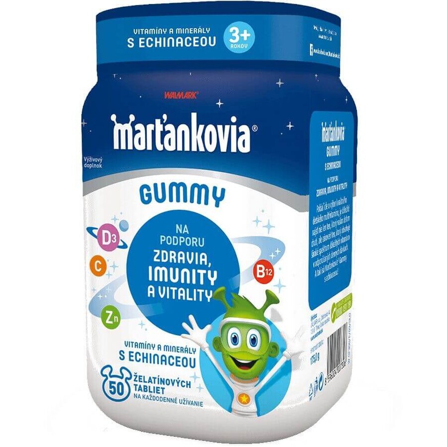 WALMARK Vitamines gommées avec Echinacea comprimés de gélatine 50 pcs