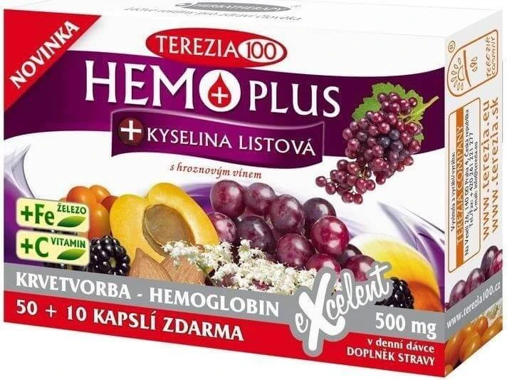 Terezia Hemoplus + Folic Acid 60 capsules