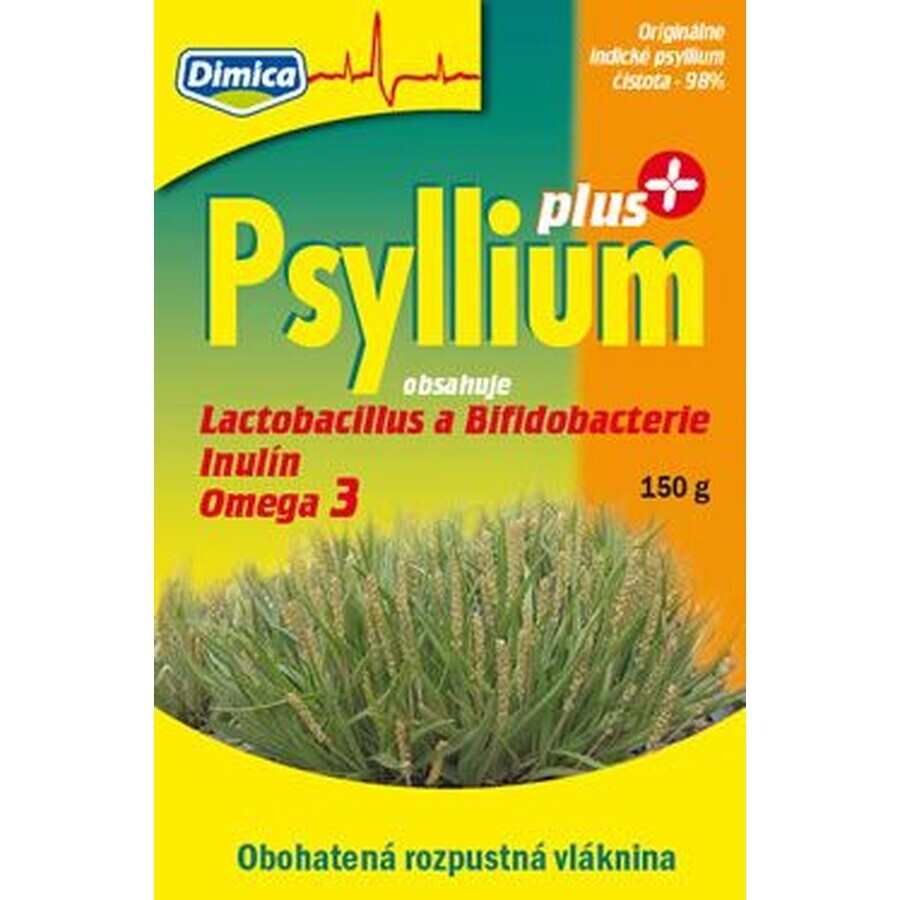 Dimica Psyllium PLUS enriched with soluble fiber, lactobacillus and bifidobacteria 300 g