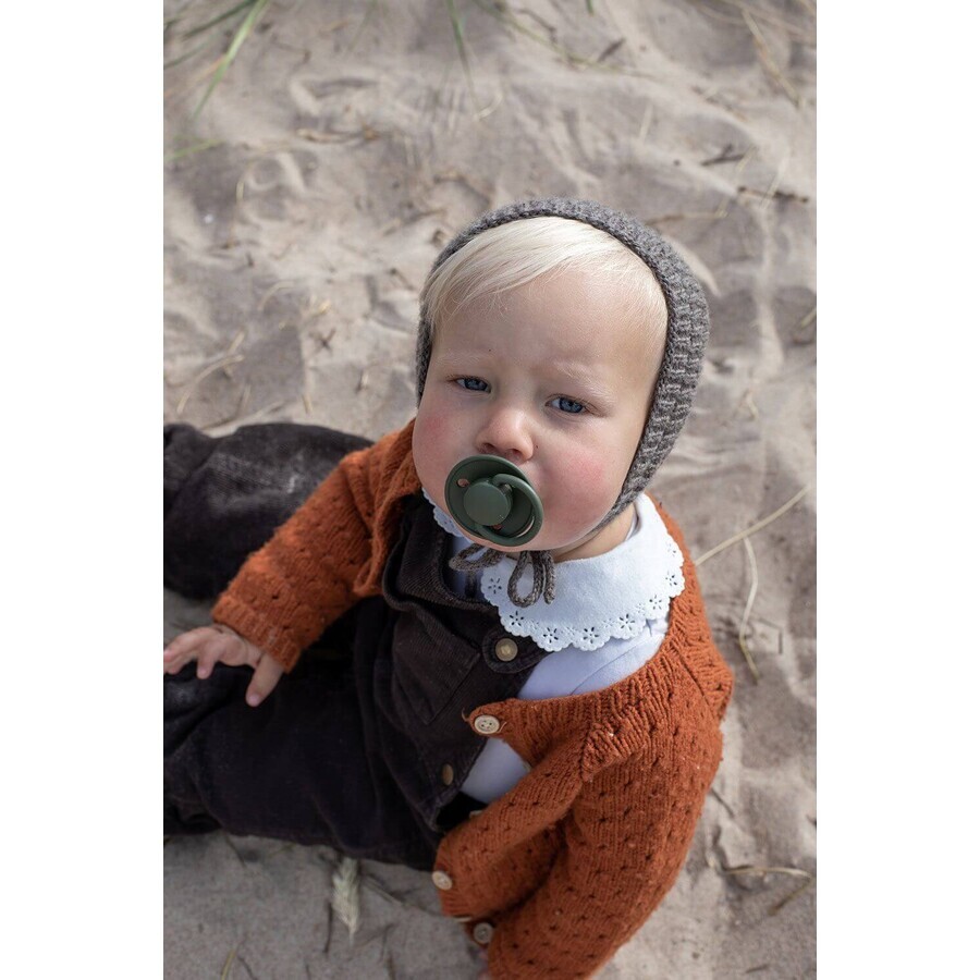 BIBS De Lux Tetinas de caucho natural - , talla 2, Nube/Negro 2 unid.