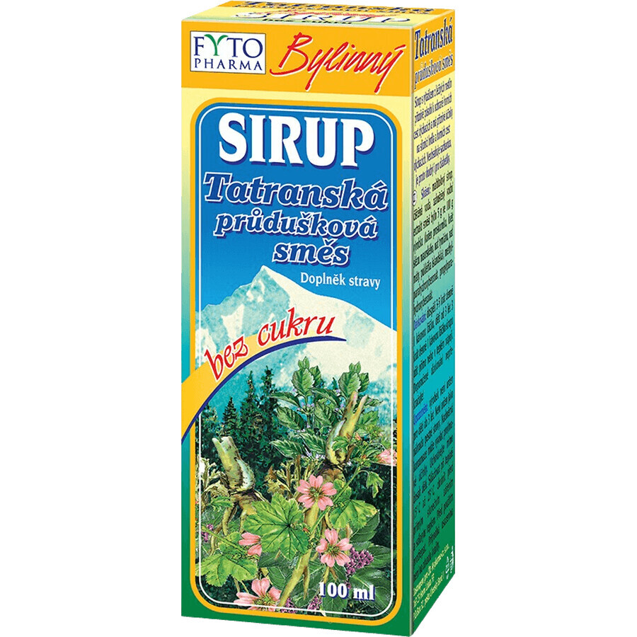 Fyto Pharma Tatra bronchiale mix - kruidensiroop suikervrij 100 ml