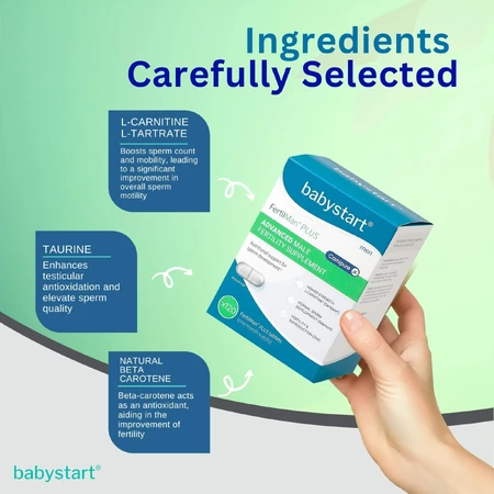 Babystart Fertilman Plus vitaminen voor mannen met L-carnitine 120 tabletten