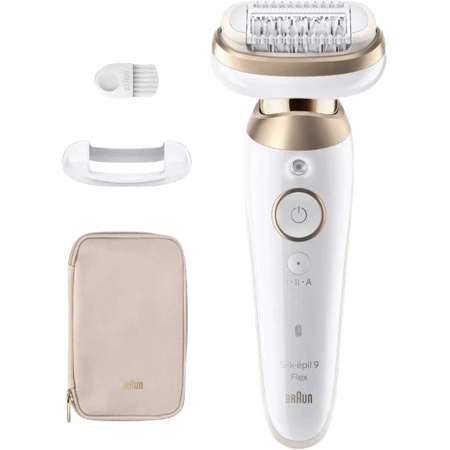 Braun Silk-épil 9 Flex, Epilator 9-011 3D, wit/geel