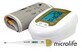 Microlife BP 3AG1 automatische digitale drukmeter in goud met schouderadapter + MT 3001 thermometer