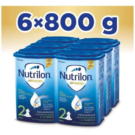 Nutrilon 2 Advanced Säuglings-Folgemilchpulver 6 x 800 g