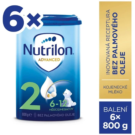 Nutrilon 2 Advanced Säuglings-Folgemilchpulver 6 x 800 g