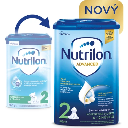 Nutrilon 2 Advanced Säuglings-Folgemilchpulver 6 x 800 g