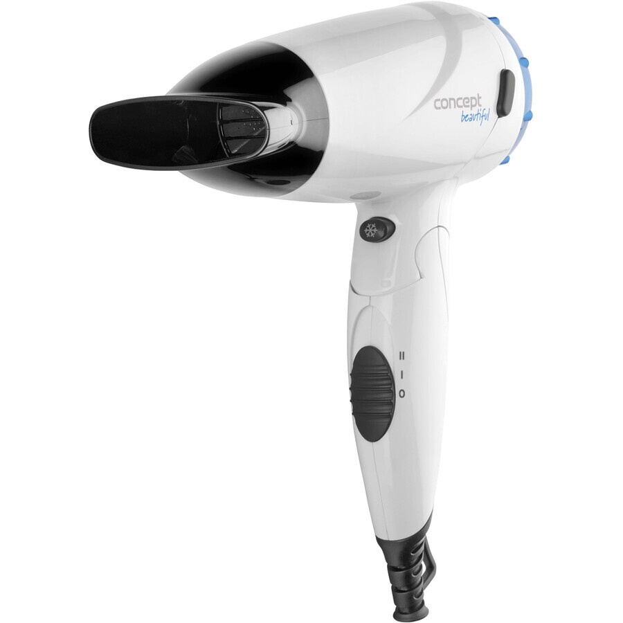 Concept Secador de pelo VV5741 Beautiful 1500W blanco + azul