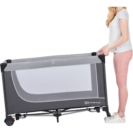Kinderkraft Leody cuna de viaje con accesorios Leody Gris
