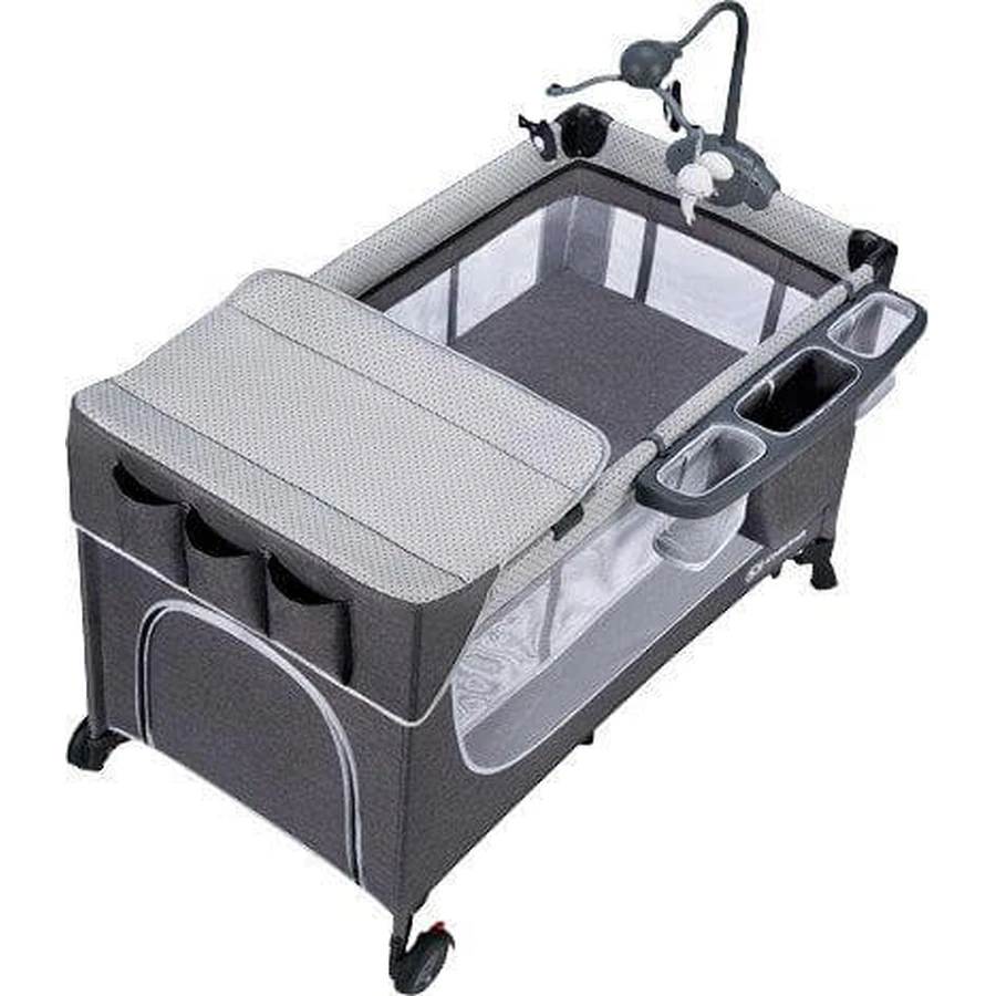 Kinderkraft Leody cuna de viaje con accesorios Leody Gris