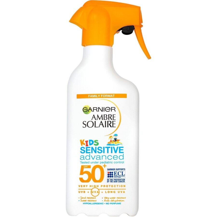 Shop Garnier Ambre Solaire Solaire Sensitive Advanced Kids Schutzspray für empfindliche Kinderhaut, SPF 50+, 270 ml Garnier Ambre Solaire Solaire Sensitive Advanced Kids Schutzspray für empfindliche Kinderhaut, SPF 50+, 270 ml