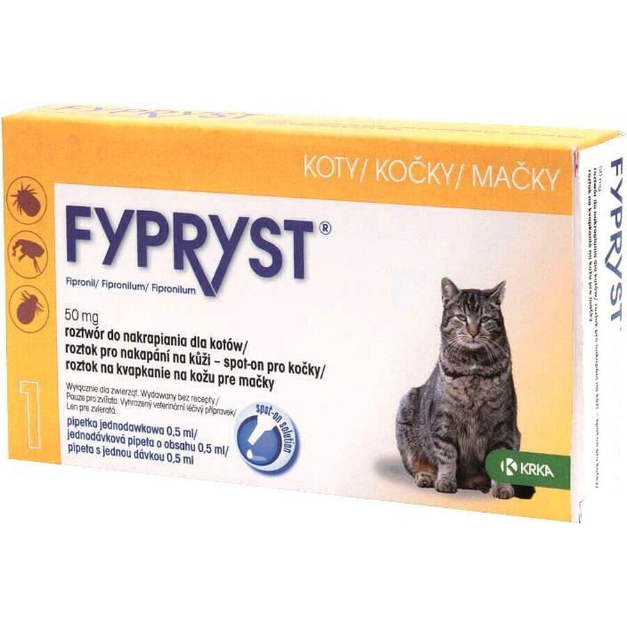 Fypryst Cats solution for skin drip 50 mg 0.5 ml
