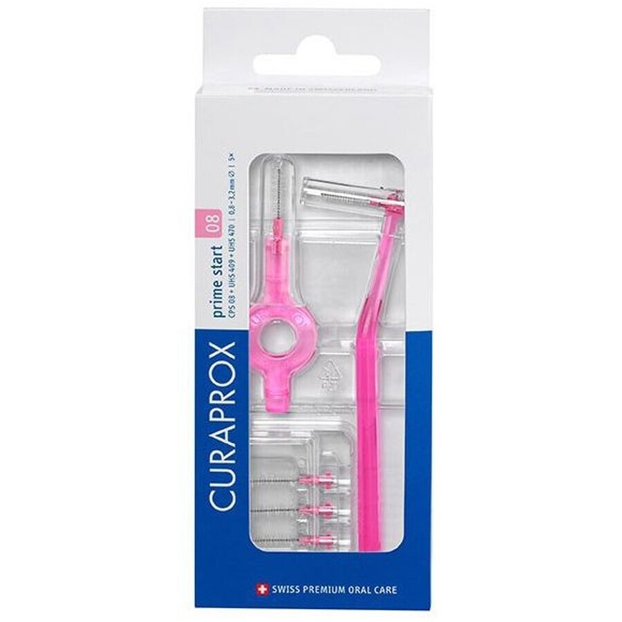 Buy Curaprox CPS 08 raw start with CPS 08 + UHS 409 and UHS 470 holders 5 pcs Curaprox CPS 08 raw start with CPS 08 + UHS 409 and UHS 470 holders 5 pcs