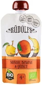 Rudolfs Organic Fruit sin gluten Mango, plátano y membrillo 110 g